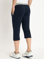 Neva Men Capri Elasticated drawstring waistband side pockets solid pattern