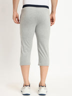 Neva Men Capri Elasticated drawstring waistband side pockets solid pattern