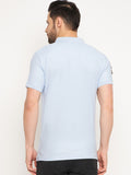 Neva Men Polo Neck Half Sleeves T-shirt Solid pattern Chest Logo