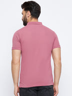 Neva Men Polo Neck Half Sleeves T-shirt Solid Pattern Chest Pocket