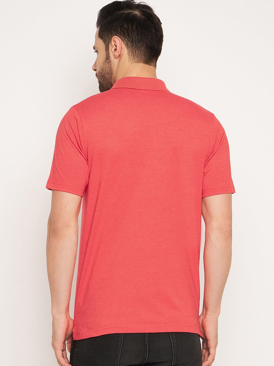 Neva Men Polo Neck Half Sleeves T-shirt Solid pattern Chest Pocket