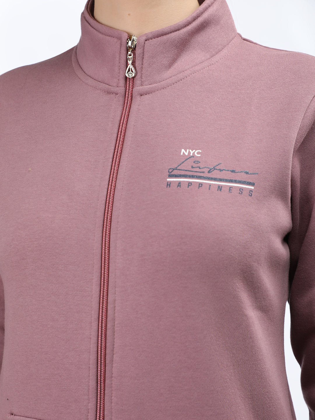 Neva Women T-Neck Full Sleeves Sweatshirt Typography on Front and Back pattern