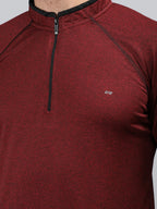 Neva Men T-Neck Full Sleeves T-shirt Textured pattern