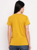 Neva Women T-shirt Half sleeves Round Neck Typography pattern Regular Fit