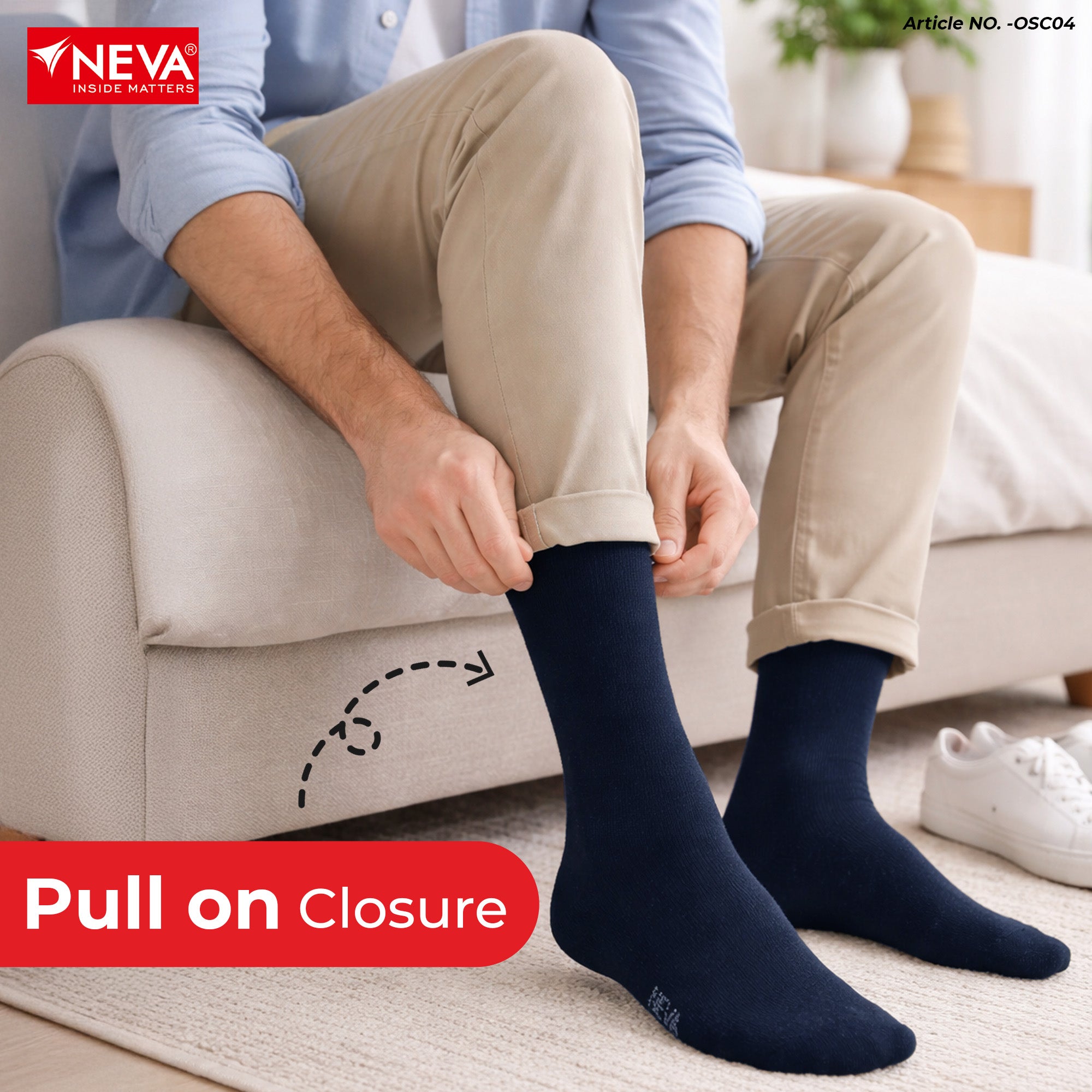 Crew Length Socks (Pack of 4)