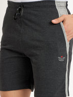 Neva Men Bermuda Elasticated drawstring waistband side pockets solid pattern