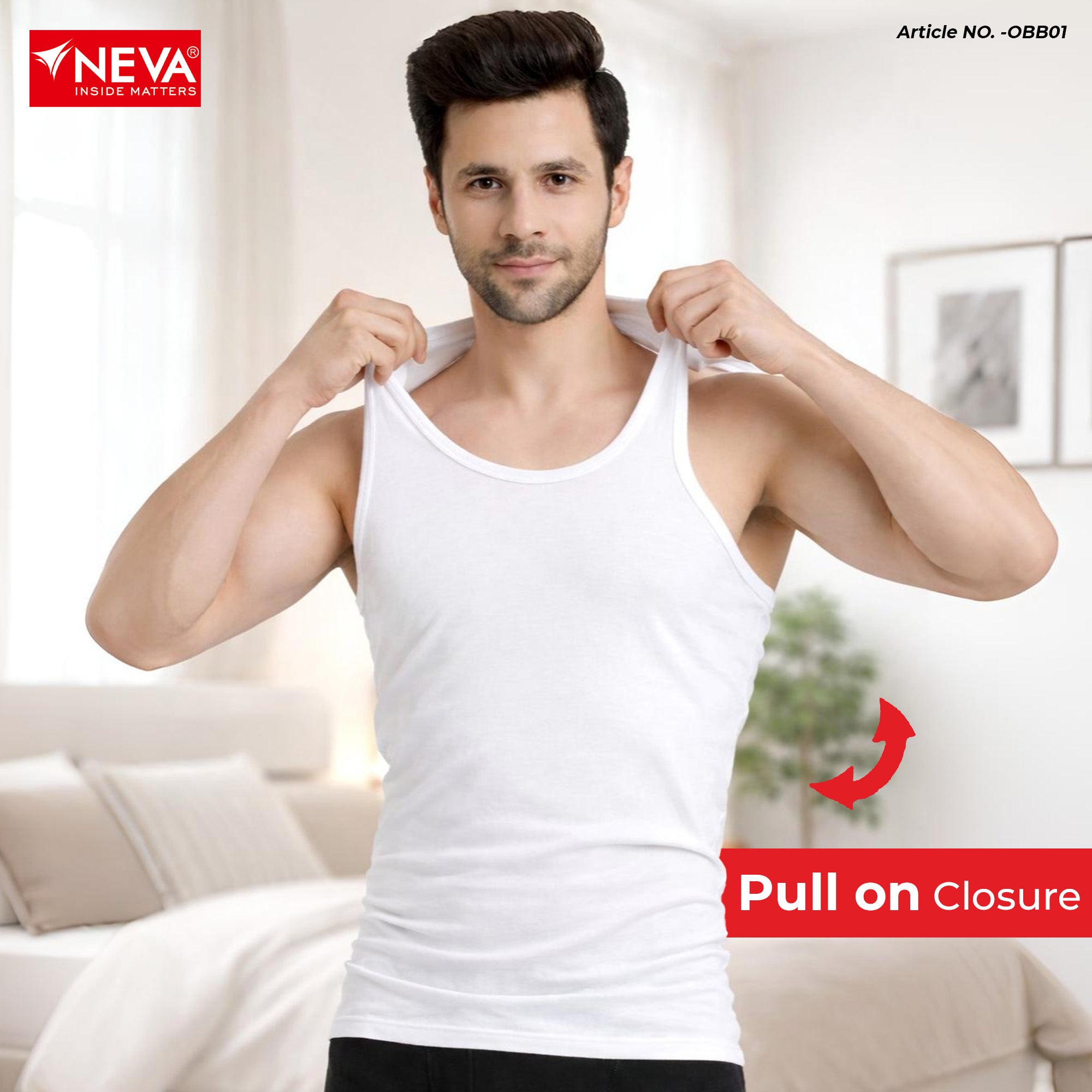 Bamboo Rib Vest (Pack of 2)