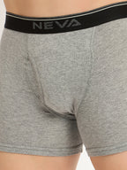 Rib Boxer Brief Top Elastic with Front open Fly NEVA Pack Of 3 Breathability Trunks PEP09-ANT