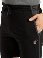 Neva Men Bermuda Elasticated drawstring waistband side pockets solid pattern