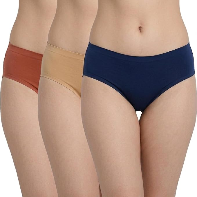 Seamless Mid-waist panties (Pack of 3)