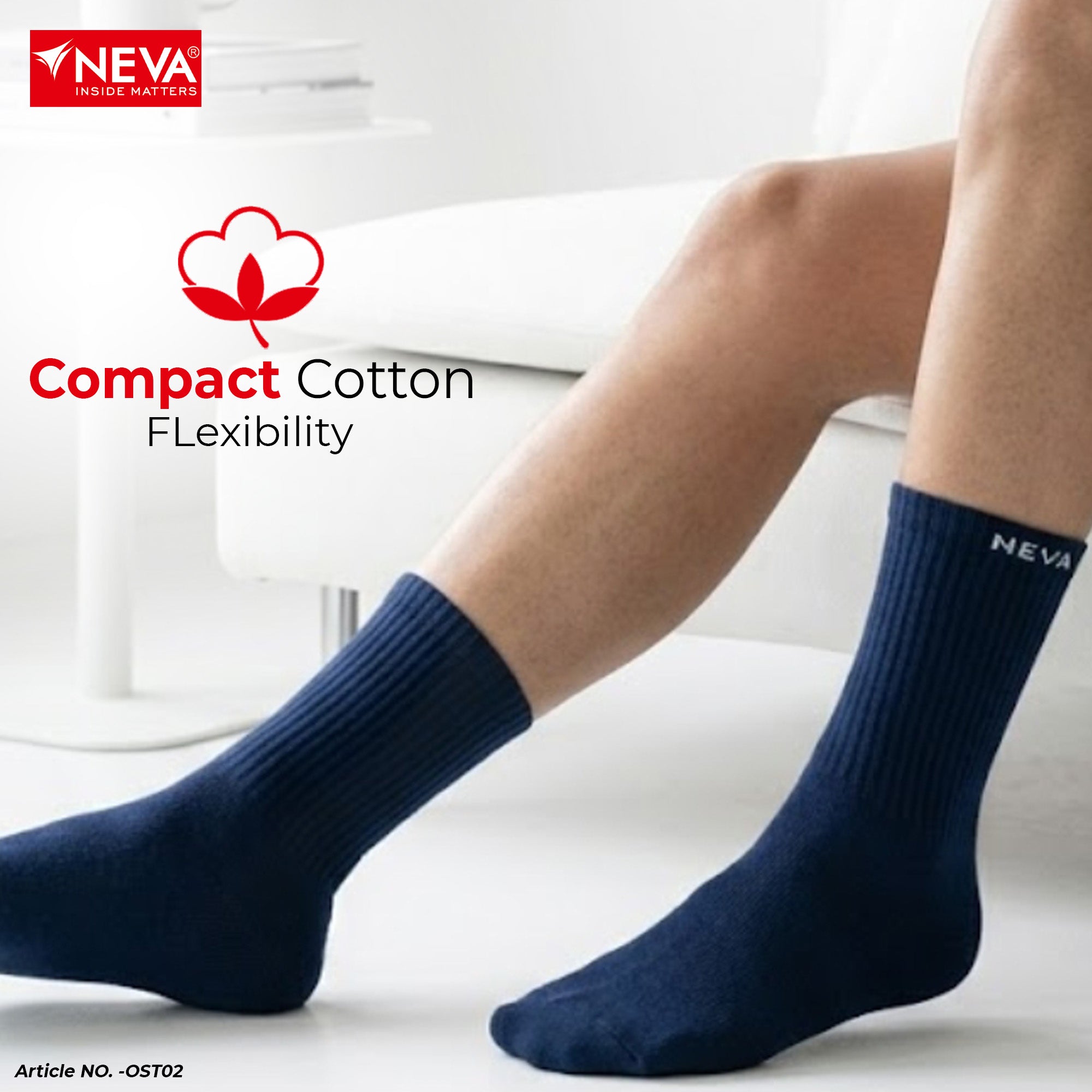Crew length socks (Pack of 6)