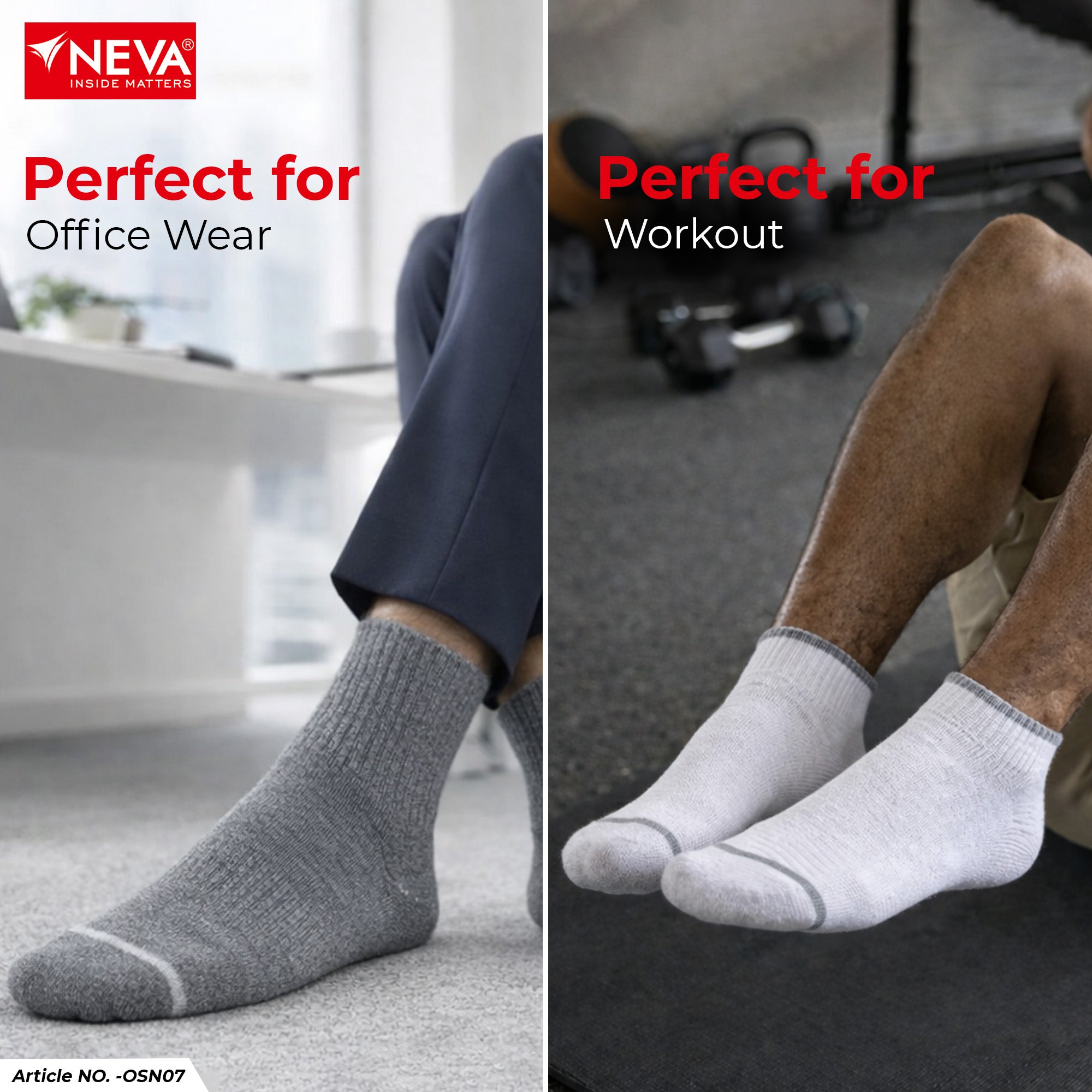 Ankle length socks (Pack of 4)
