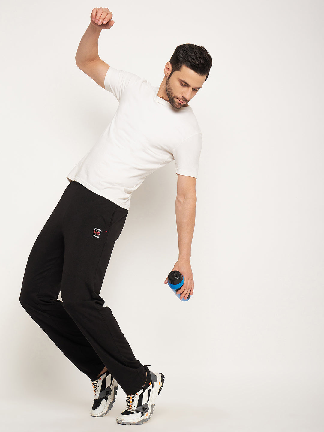 Neva Men Trackpants Elasticated waistband with Drawstring regular Fit