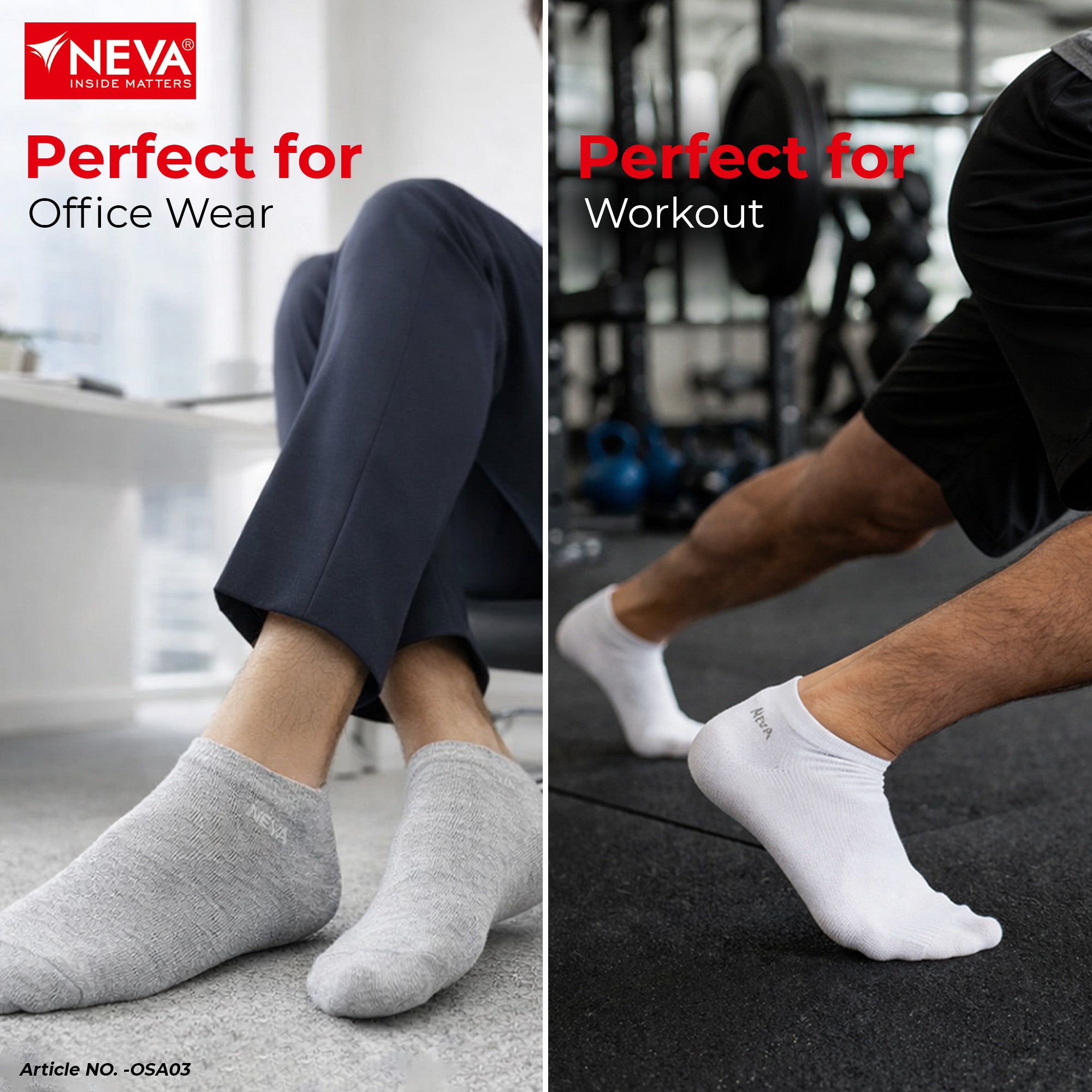Ankle length socks (Pack of 6)
