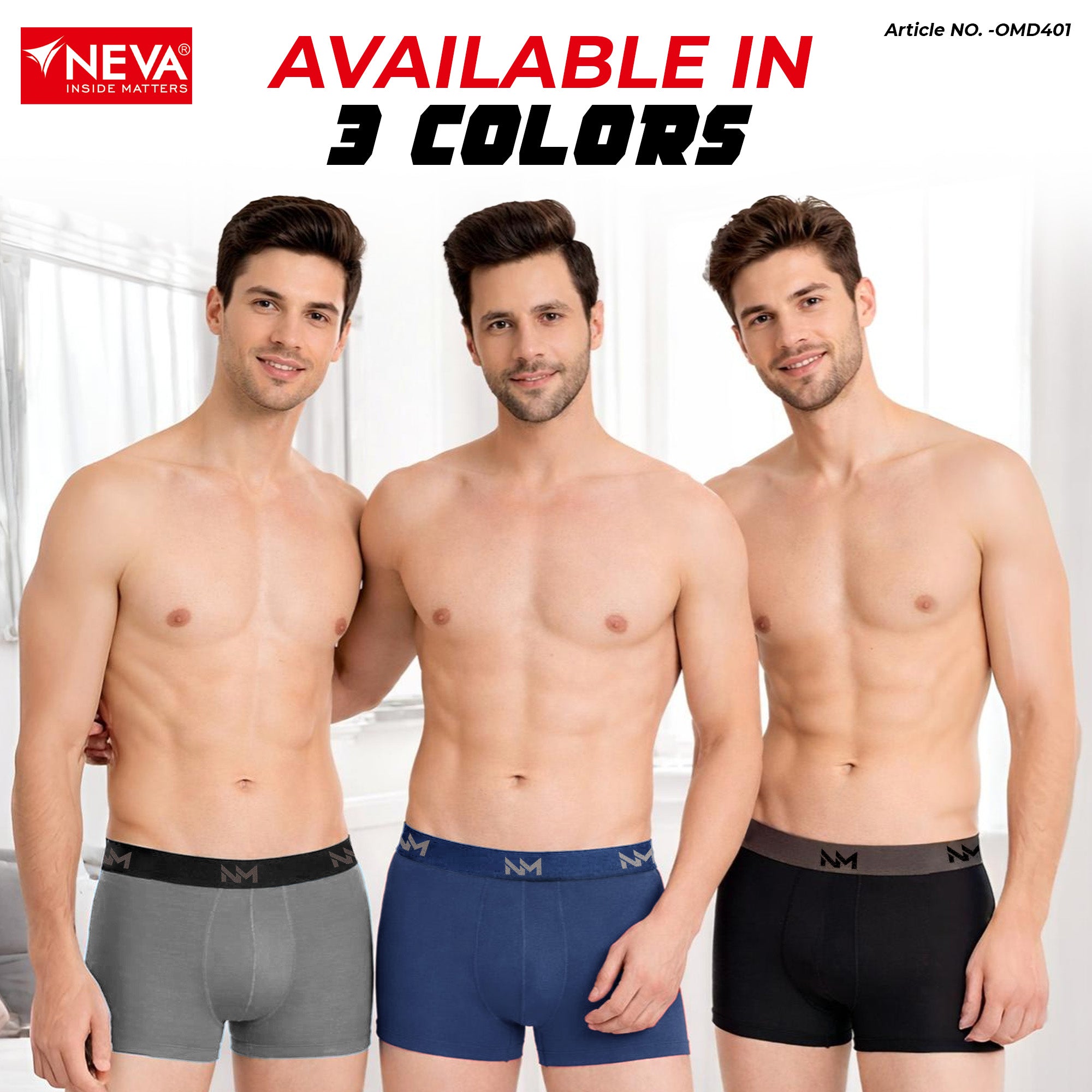 Modal Ultra Short Trunk (Pack of 3)