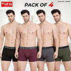 Rib Knit Top Elastic Trunk (Pack of 4)