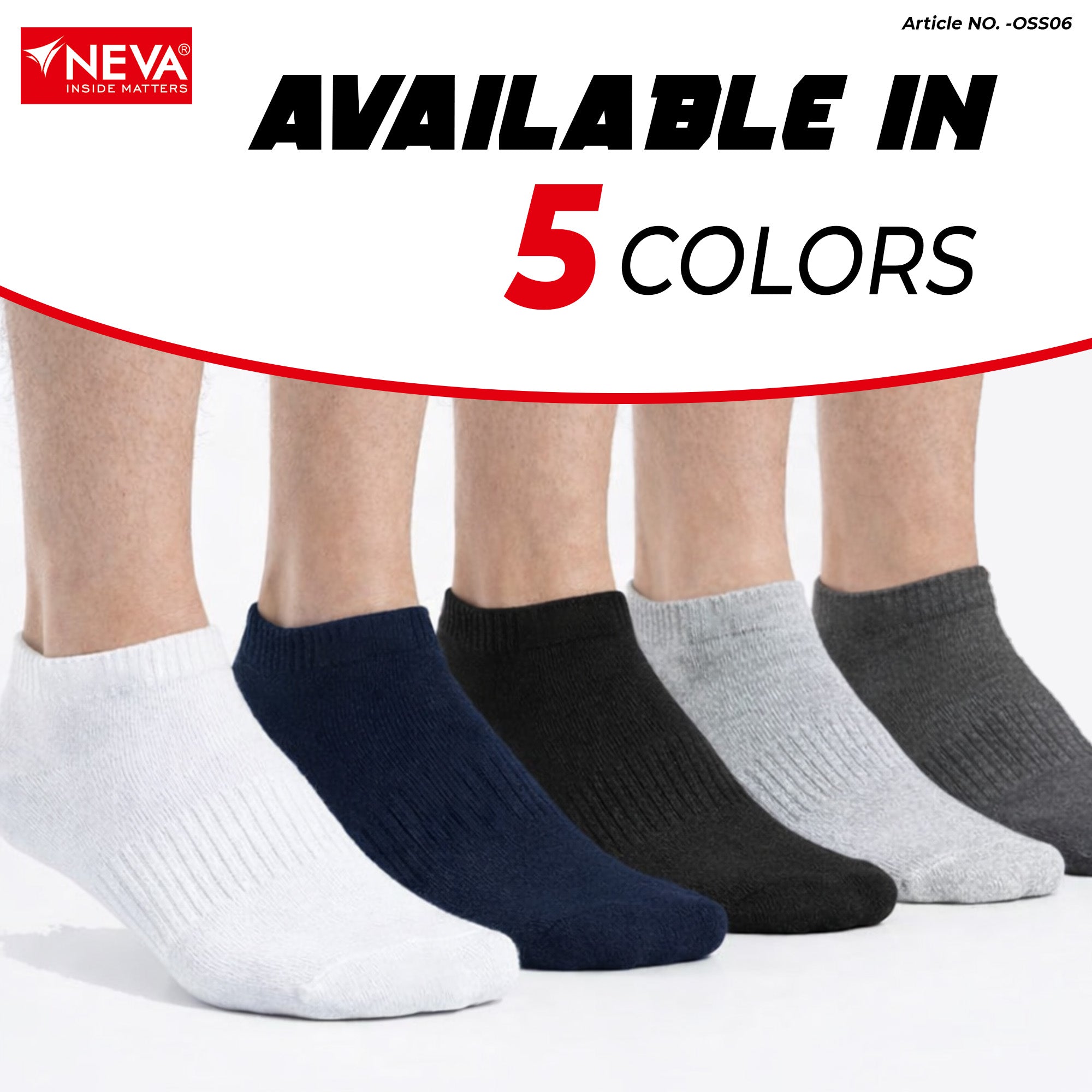 Sports Ankle Length Socks (Pack of 6)