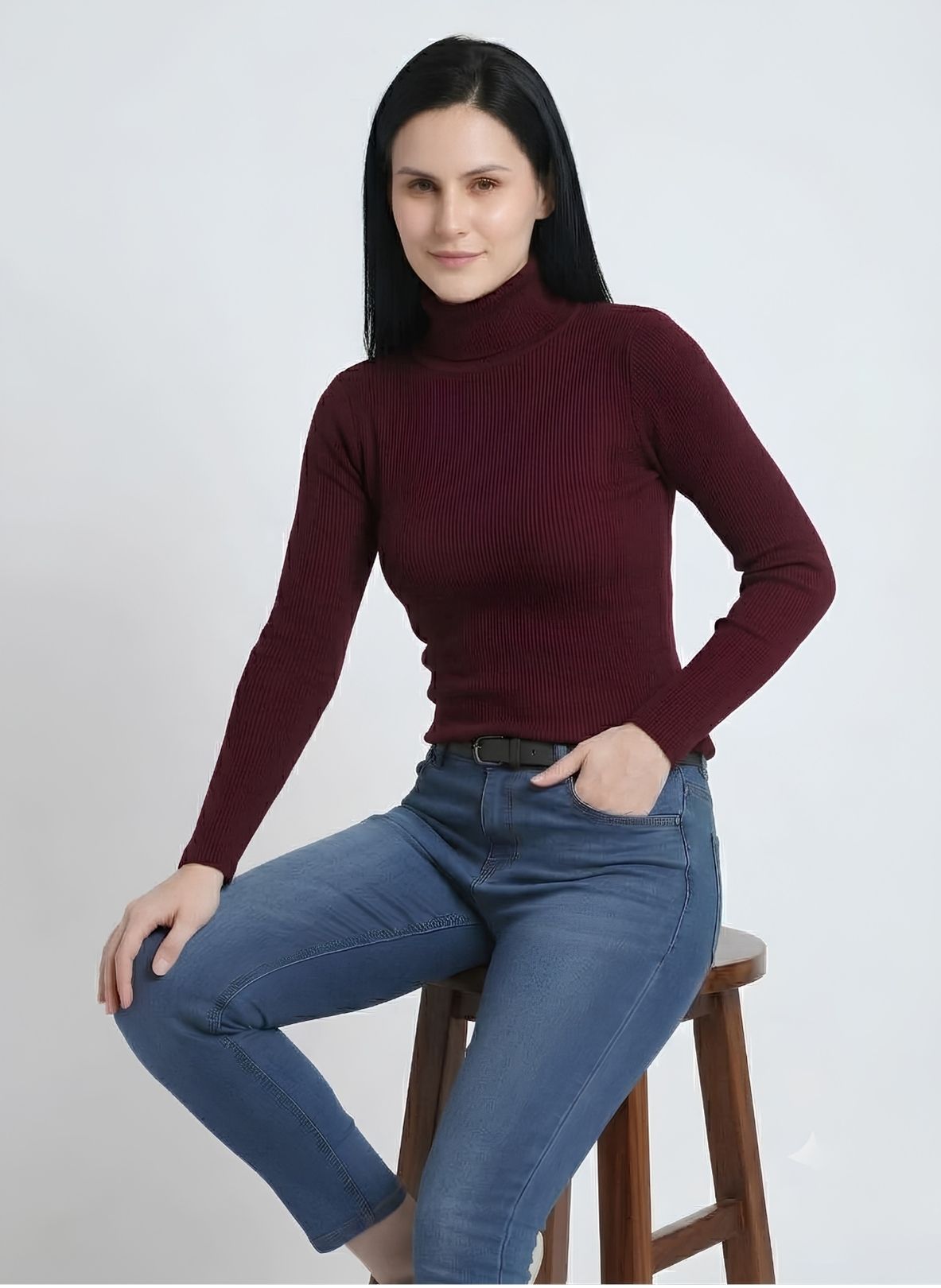 Ladies T-Neck Under Jacket