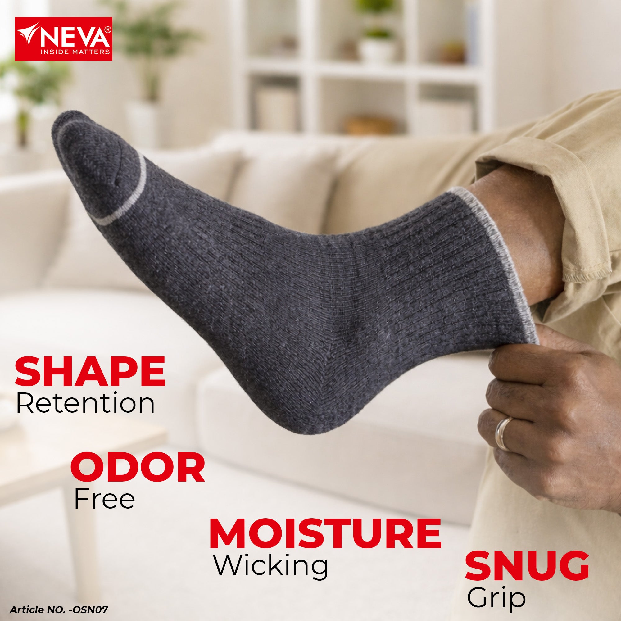 Ankle length socks (Pack of 4)