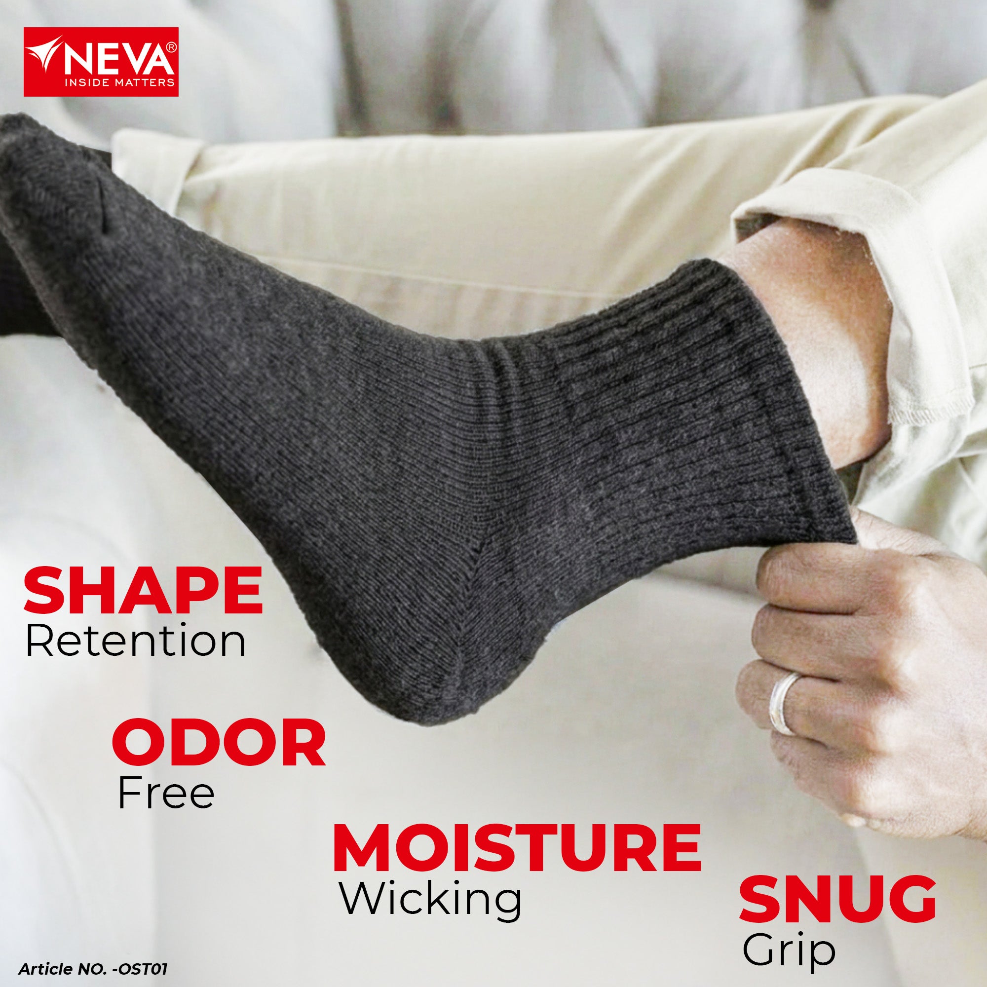 Ankle length socks (Pack of 6)