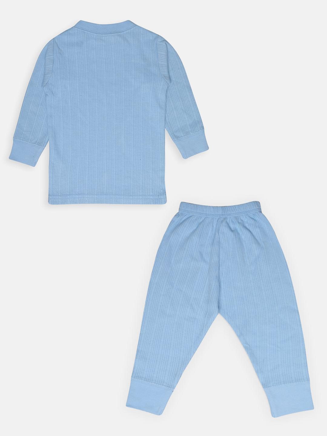 Kids Round Neck Thermal & Bottom Set