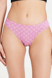 COMBED COTTON PRINTED INNER ELASTIC HIPSTER PANTY