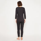 Neva Women Glaccia 3/4th Sleeve Thermal Upper & Bottom Set