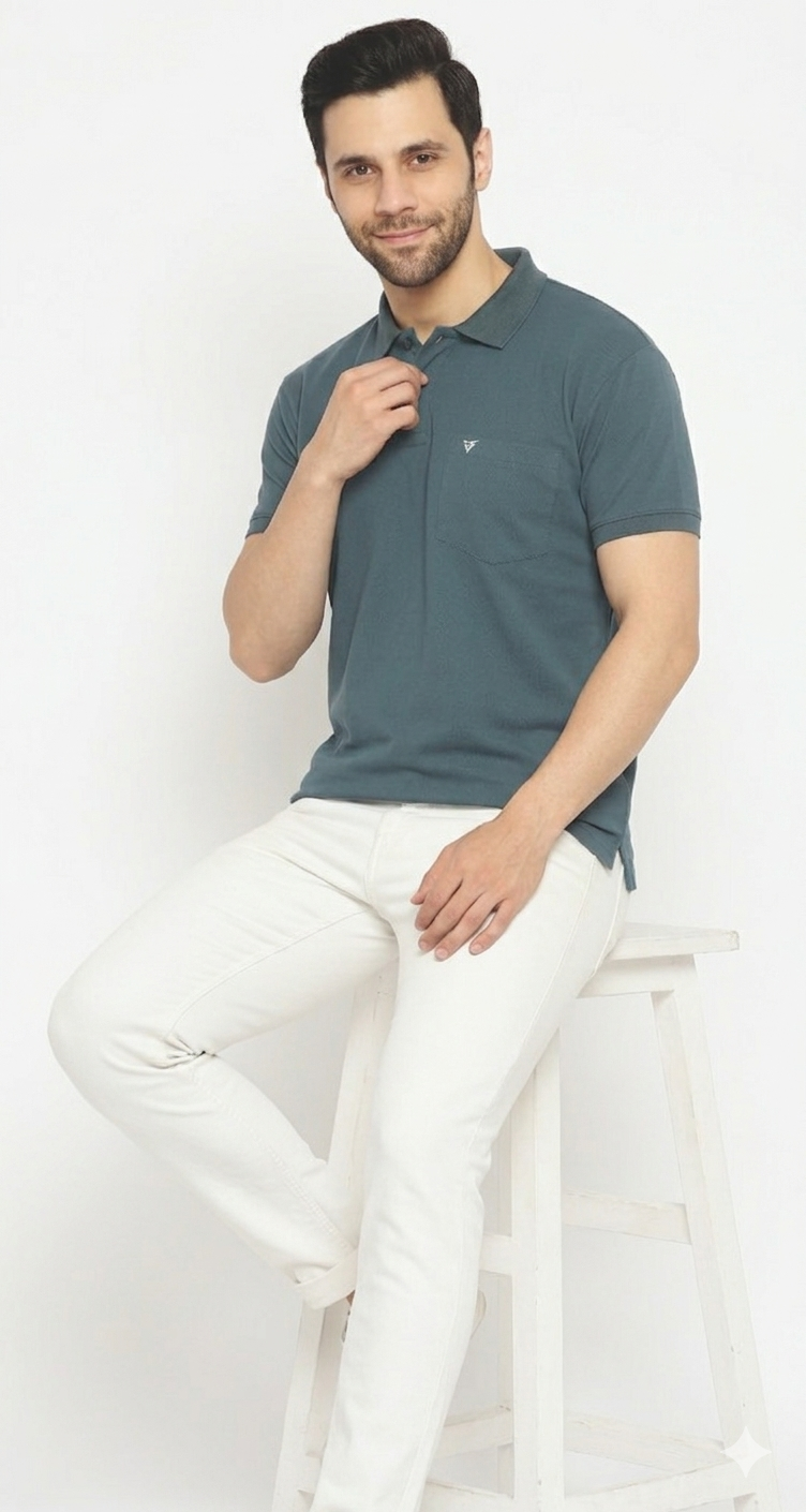 TMF-2009 | Modern Pocket Polo T-shirt