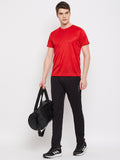 Neva Men's Track Pant in Solid Pattern Side pockets - Black
