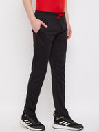 Neva Men's Track Pant in Solid Pattern Side pockets - Black