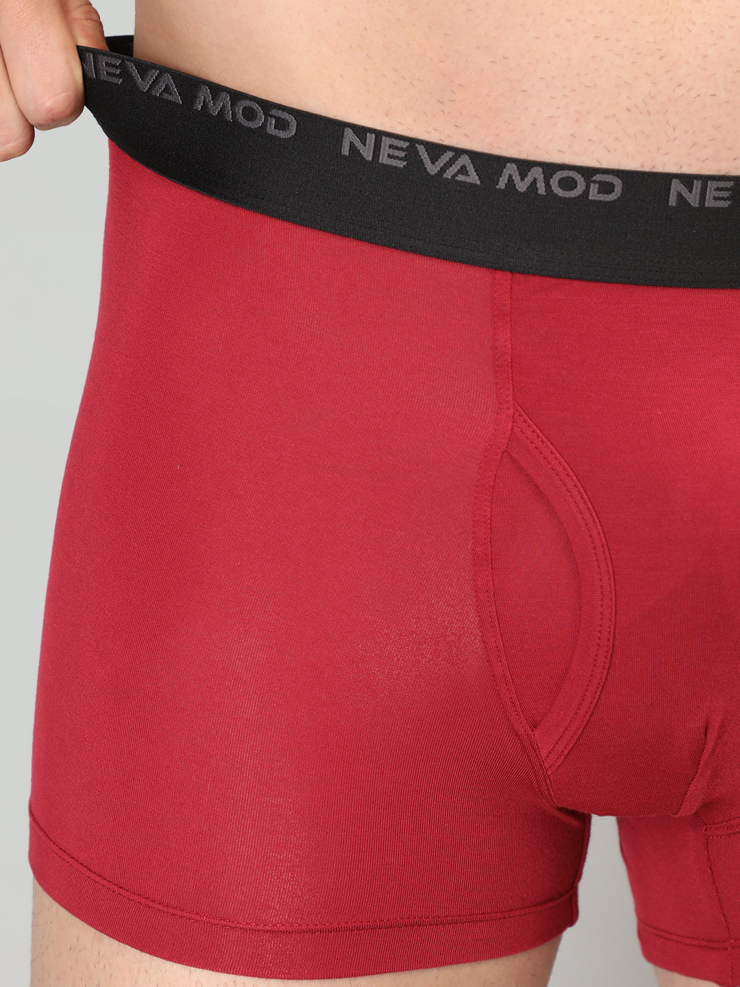 Neva Modal Solid Trunk for Men Elasticated Waistband Pack of 3