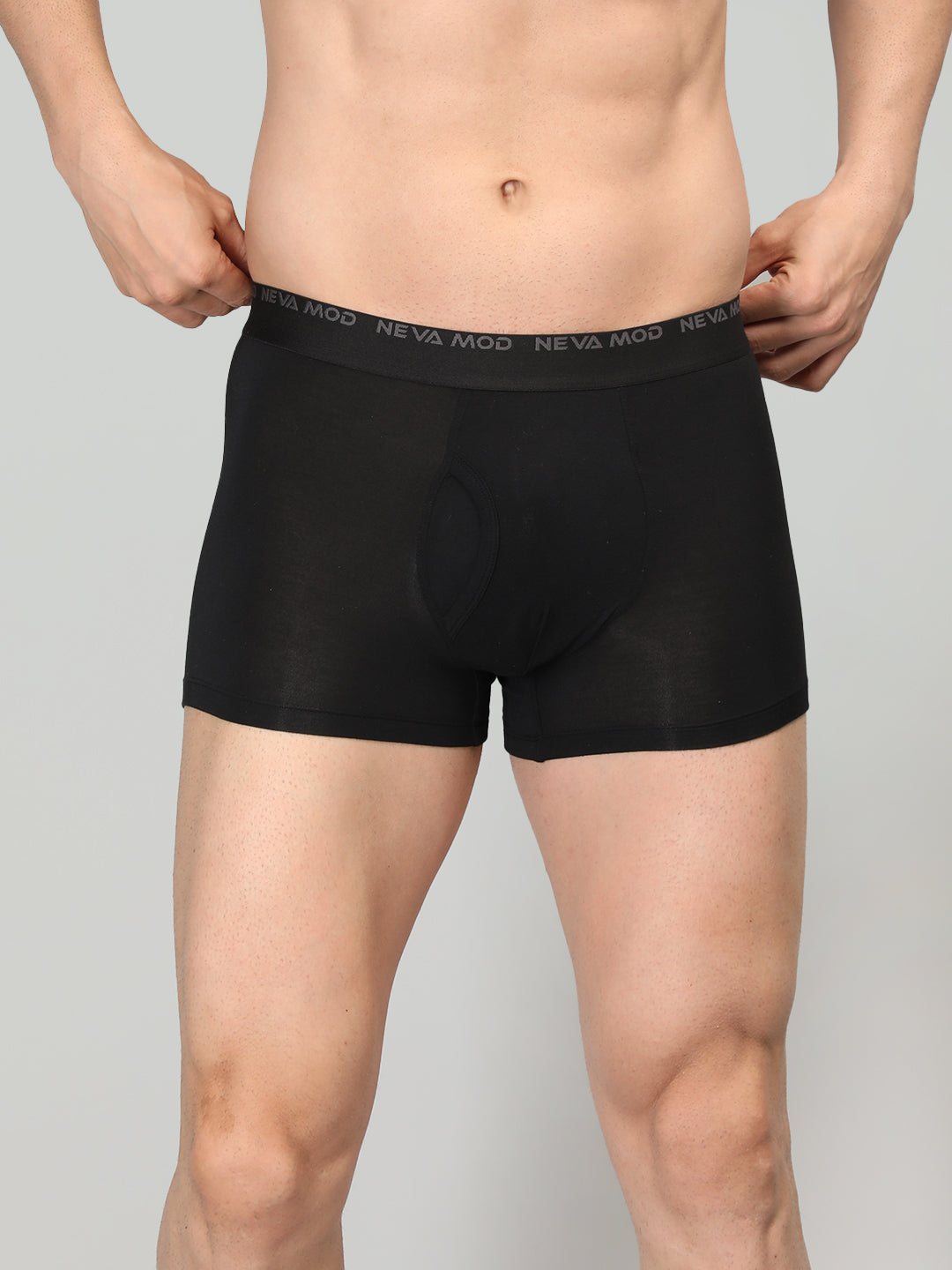 Neva Modal Solid Trunk for Men Elasticated Waistband Pack of 3