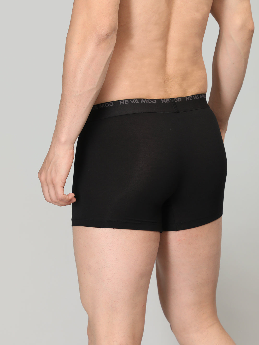 Neva Modal Solid Trunk for Men Elasticated Waistband Pack of 3