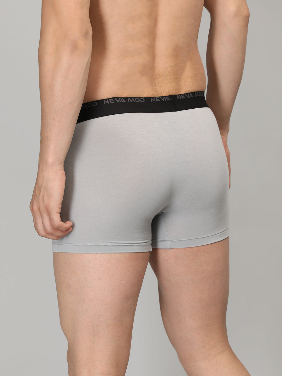 Neva Modal Solid Trunk for Men Elasticated Waistband Pack of 3