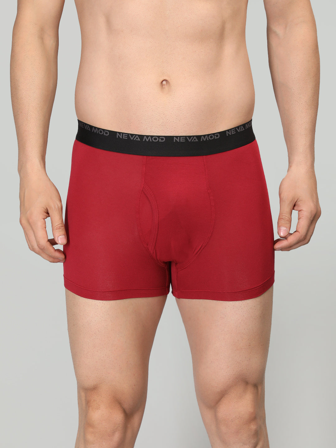 Neva Modal Solid Trunk for Men Elasticated Waistband Pack of 3