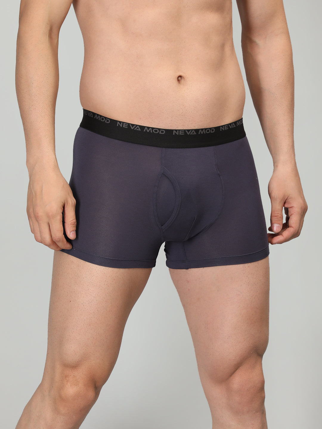 Neva Modal Solid Trunk for Men Elasticated Waistband Pack of 3