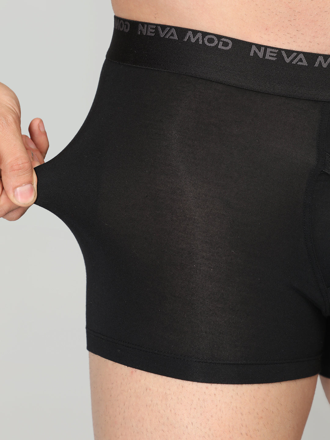 Neva Modal Solid Trunk for Men Elasticated Waistband Pack of 3