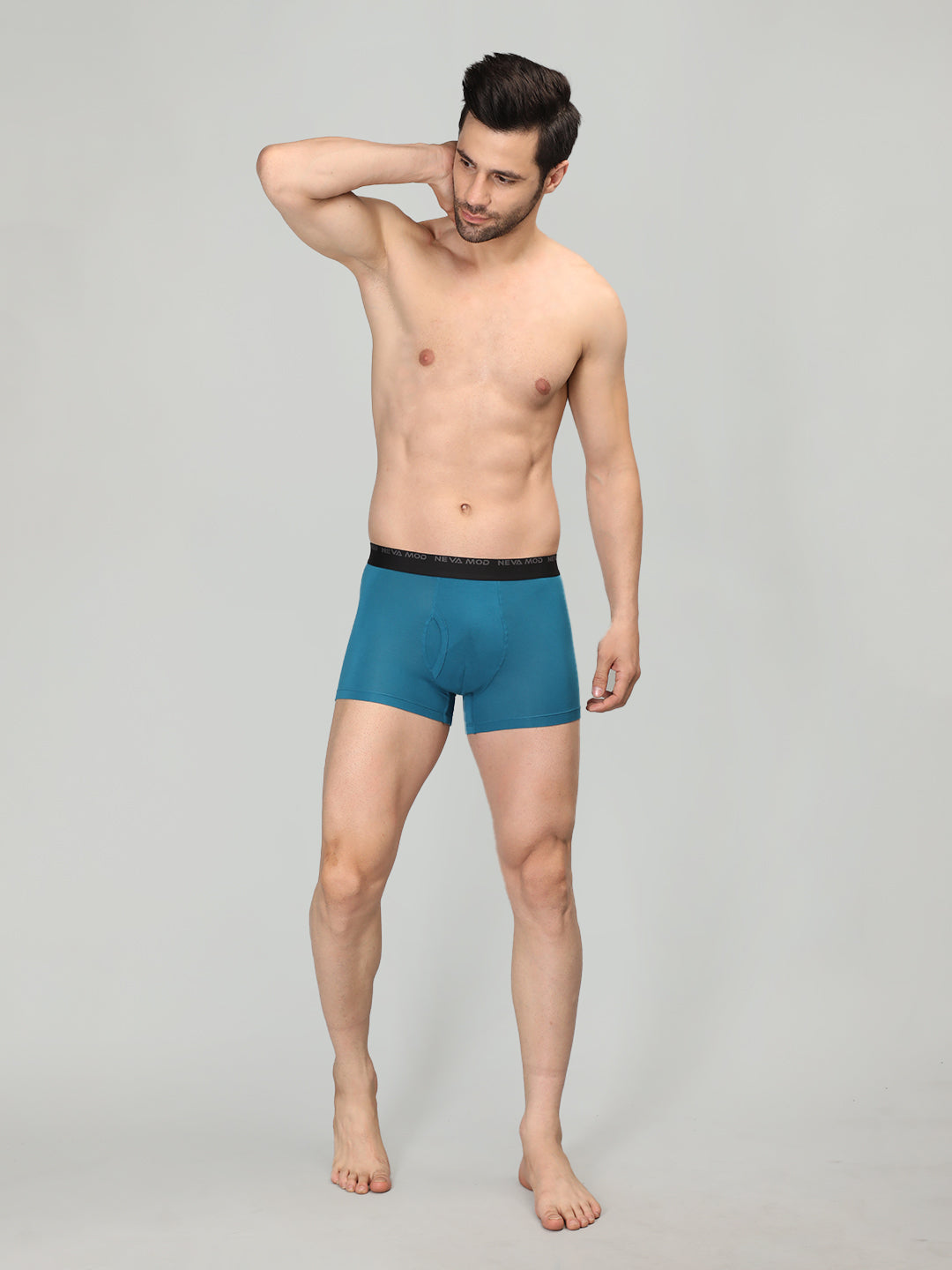 Neva Modal Solid Trunk for Men Elasticated Waistband Pack of 3