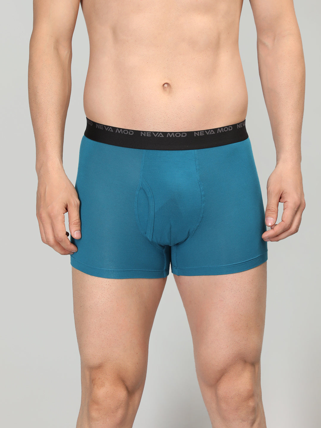 Neva Modal Solid Trunk for Men Elasticated Waistband Pack of 3