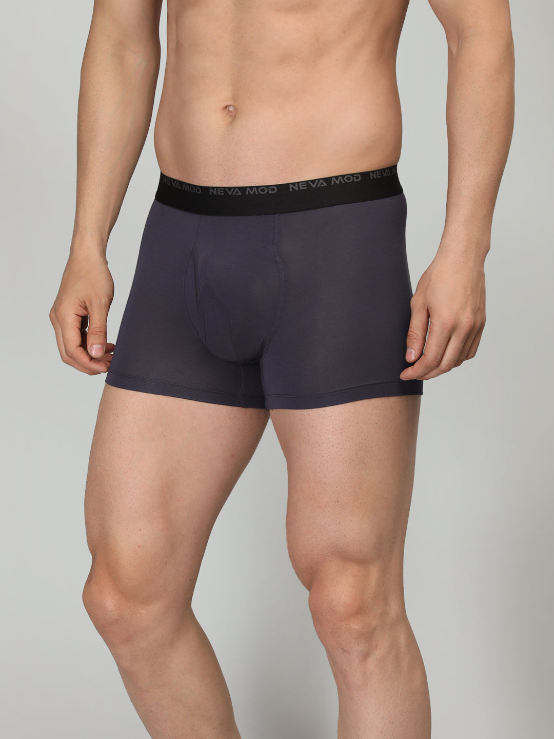 Neva Modal Solid Trunk for Men Elasticated Waistband Pack of 3