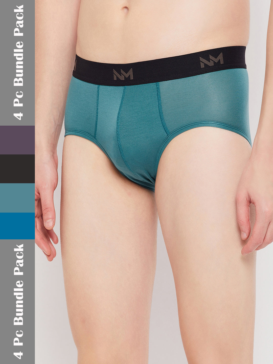 Neva Men's Modal Solid Brief| Pack of 4