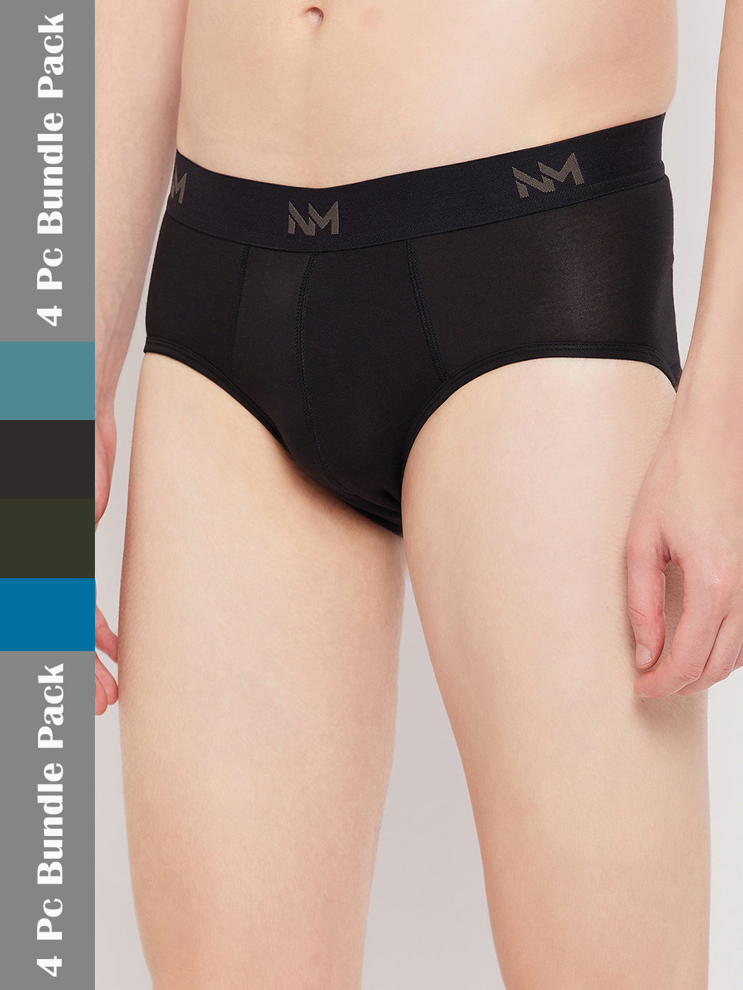 Neva Men's Modal Solid Brief| Pack of 4