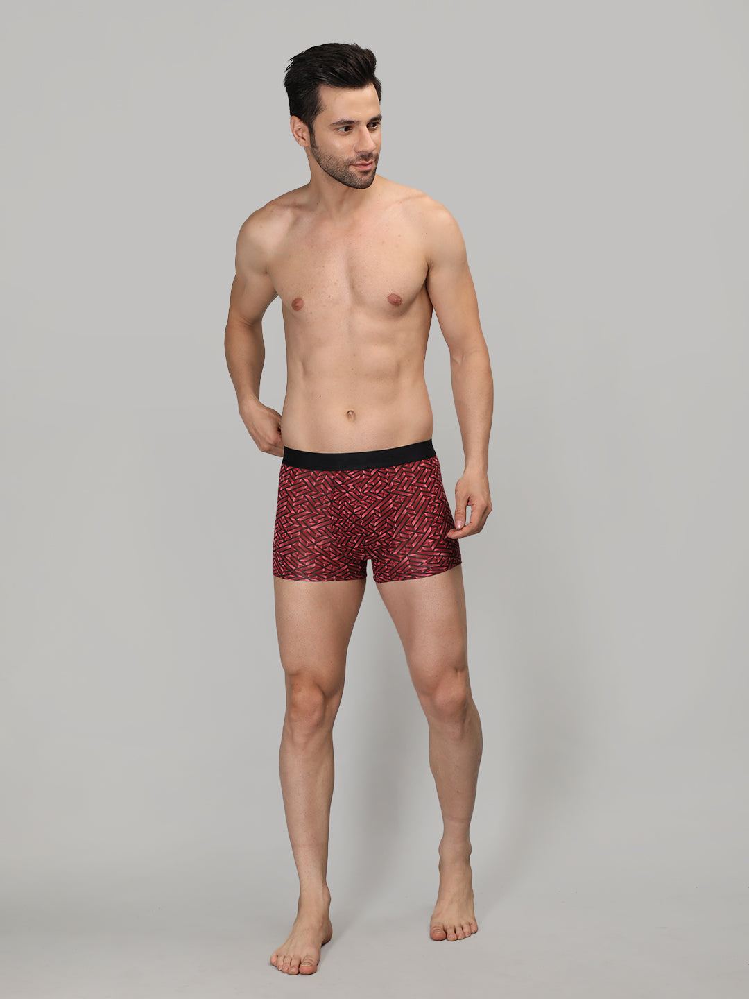 Neva Modal Printed Trunk for Men Elasticated Waistband Pack of 3