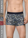 Neva Modal Printed Trunk for Men Elasticated Waistband Pack of 3