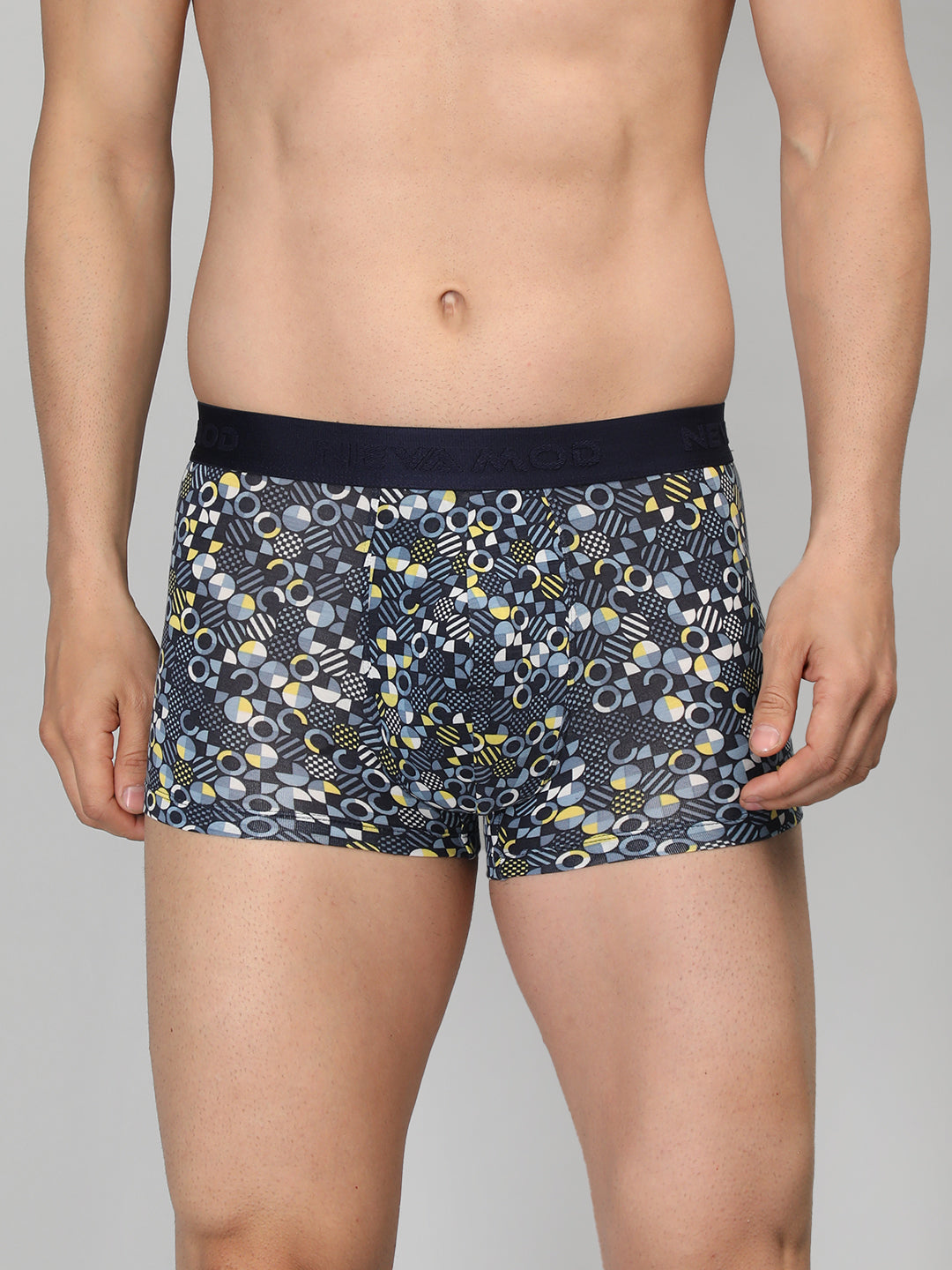 Neva Modal Printed Trunk for Men Elasticated Waistband Pack of 3