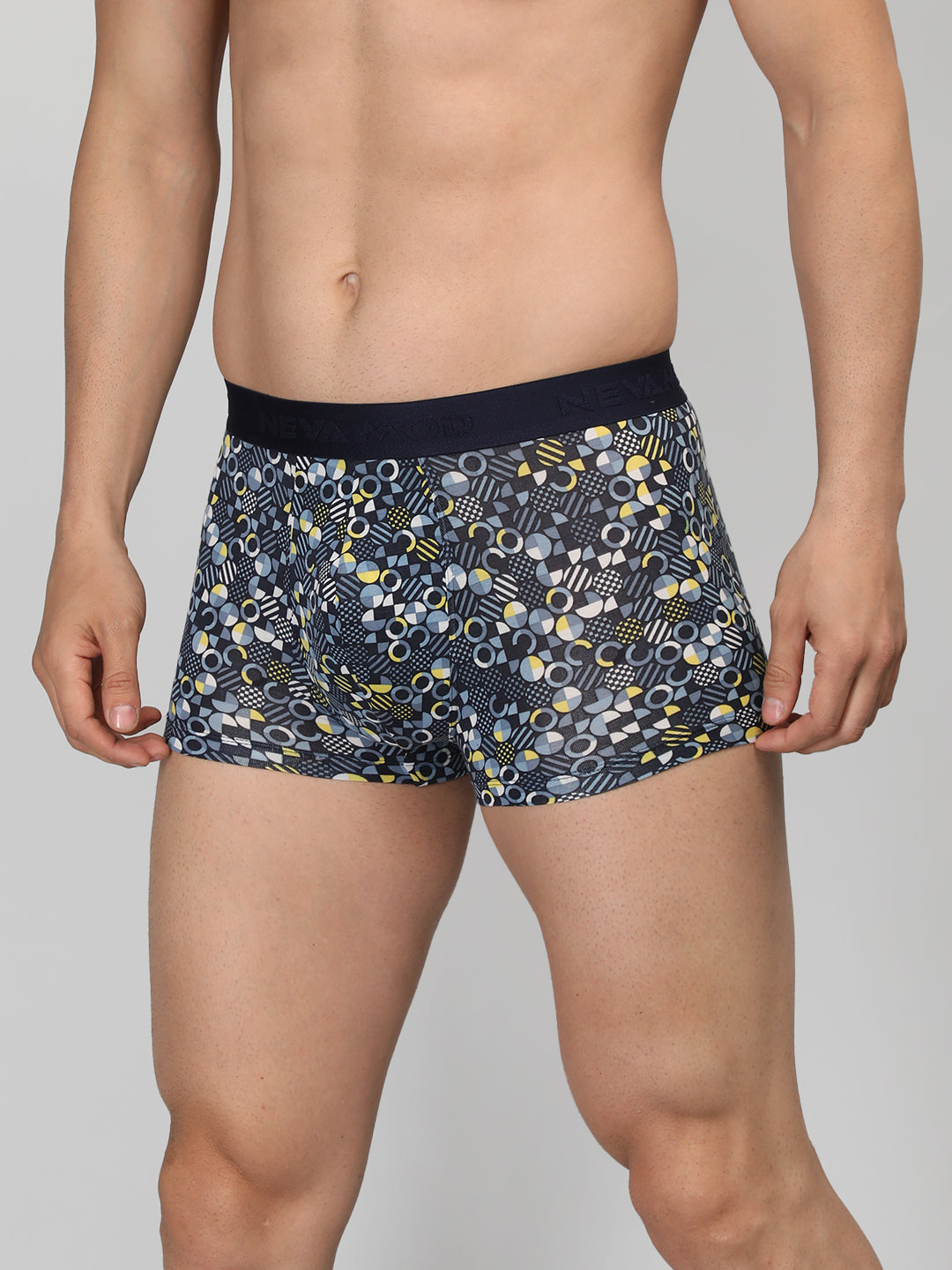 Neva Modal Printed Trunk for Men Elasticated Waistband Pack of 3