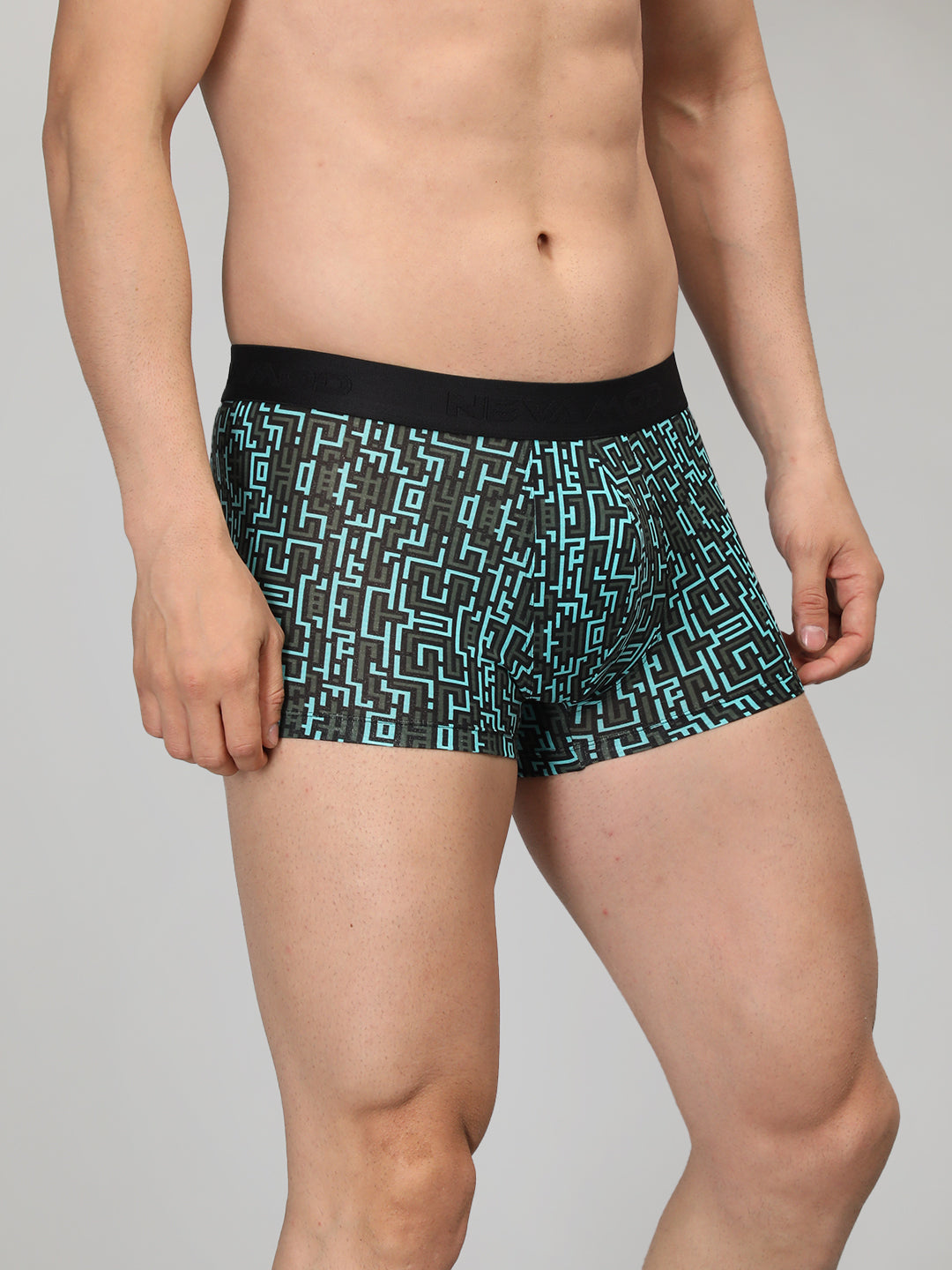Neva Modal Printed Trunk for Men Elasticated Waistband Pack of 3