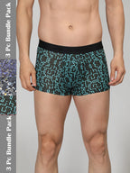 Neva Modal Printed Trunk for Men Elasticated Waistband Pack of 3