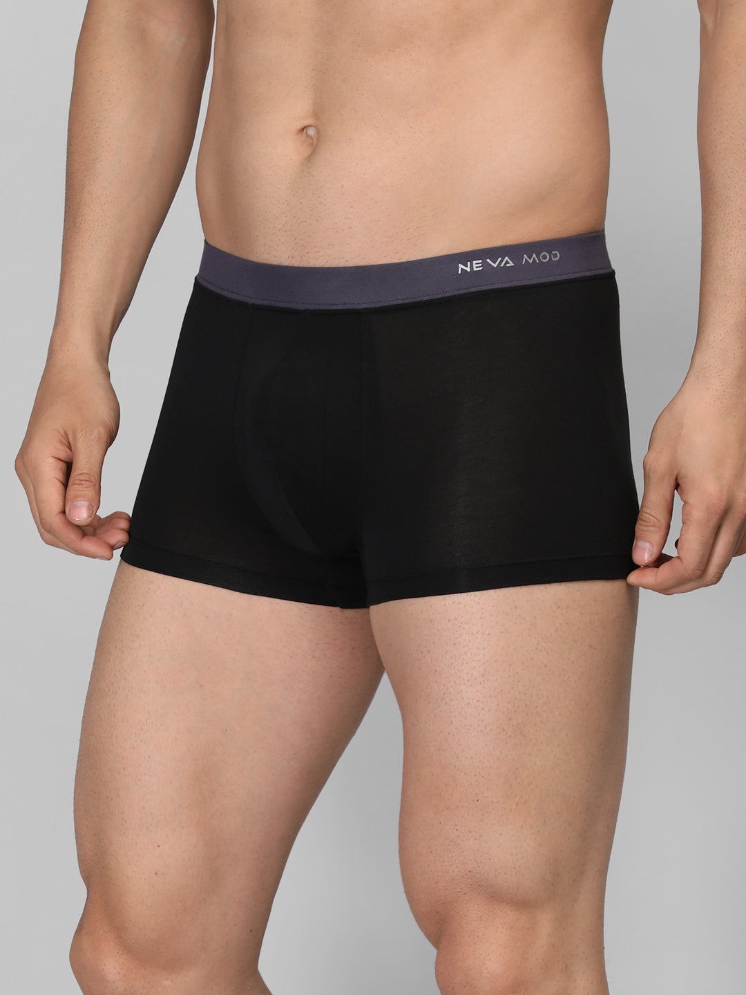 Neva Modal Solid Trunk for Men Elasticated Waistband Pack of 3