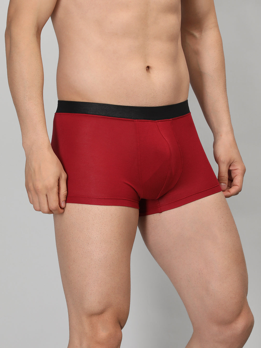 Neva Modal Solid Trunk for Men Elasticated Waistband Pack of 3